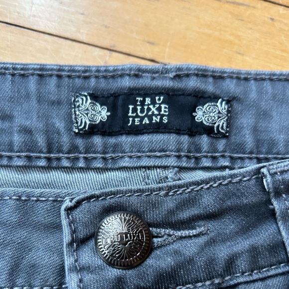 🌈 SALE 3/$30 TRU LUXE Stonewash Gray Premium Jeans - Picture 2 of 5